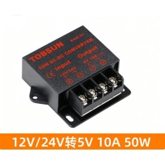 Conversor de energia DC 12 V/24 V a 5 V 10 A 50 W DC-DC