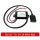 Conversor de energia 24 V/12 V a 5 V 3 A DC-DC M&oacute;dulo redutor de tens&atilde;o USB &uacute;nico - Thumb 1