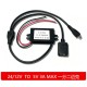 Conversor de energia 24 V/12 V a 5 V 3 A DC-DC M&oacute;dulo redutor de tens&atilde;o USB+micro - Thumb 1
