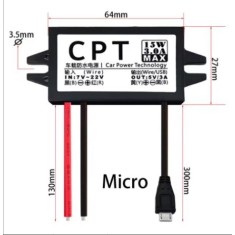 Conversor DC-DC redutor de tens&atilde;o Buck 12 V para 5 V 3 A 15 W micro