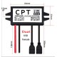 Conversor DC-DC redutor de tens&atilde;o Buck 12 V para 5 V 3 A 15 W USB-F-duplo - Thumb 1