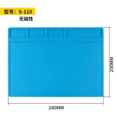 S-110 Bancada de reparo eletr&ocirc;nico de telefone celular, almofada de isolamento t&eacute;rmico de silicone...