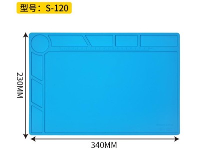 Bancada de reparo de eletr&ocirc;nicos para celular, almofada de isolamento t&eacute;rmico de silicone resistente a... - Imagem 1