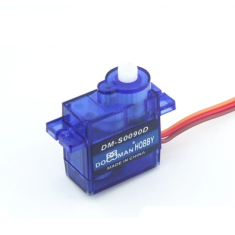 Servo RC DM-S0090D 9g rota&ccedil;&atilde;o cont&iacute;nua 360&deg; engrenagem POM