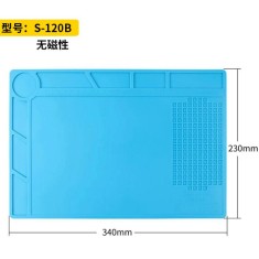 S-120B Bancada de reparo eletr&ocirc;nico de telefone celular, almofada de isolamento t&eacute;rmico de silicone...