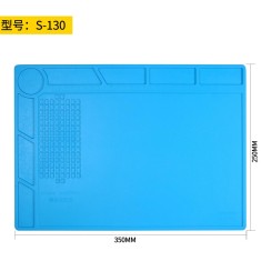 S-130 Bancada de reparo eletr&ocirc;nico de telefone celular, almofada de isolamento t&eacute;rmico de silicone...