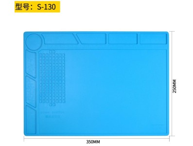 S-130 Bancada de reparo eletr&ocirc;nico de telefone celular, almofada de isolamento t&eacute;rmico de silicone... - Imagem 1