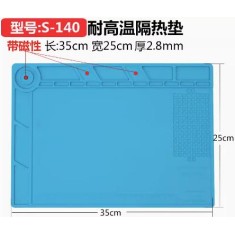 Bancada de reparo de eletr&ocirc;nicos para celular, almofada de isolamento t&eacute;rmico de silicone resistente a...