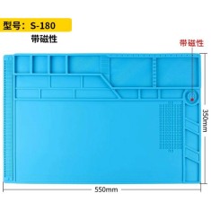 Bancada de reparo de eletr&ocirc;nicos para celular, almofada de isolamento t&eacute;rmico de silicone resistente a...