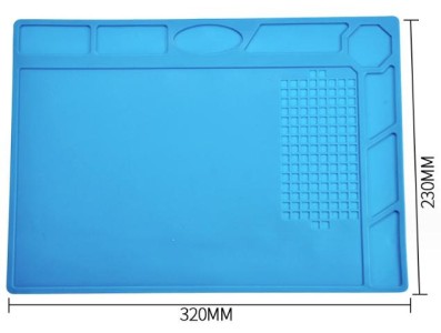 TE-502 Bancada de reparo de eletr&ocirc;nicos para celular, almofada de isolamento t&eacute;rmico de silicone... - Imagem 1