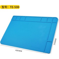 TE-508 Bancada de reparo de eletr&ocirc;nicos para celular, almofada de isolamento t&eacute;rmico de silicone...