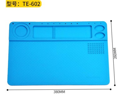 TE-602 Bancada de reparo eletr&ocirc;nico para celular, almofada de isolamento t&eacute;rmico de silicone resistente a... - Imagem 1