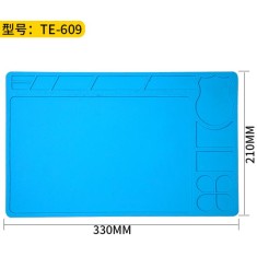 TE-609 Bancada de reparo de eletr&ocirc;nicos para celular, almofada de isolamento t&eacute;rmico de silicone...