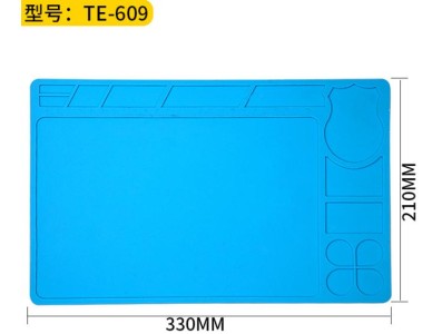 TE-609 Bancada de reparo de eletr&ocirc;nicos para celular, almofada de isolamento t&eacute;rmico de silicone... - Imagem 1