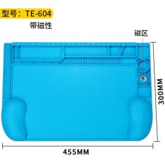 TE-604 Bancada de reparo de eletr&ocirc;nicos para celular, almofada de isolamento t&eacute;rmico de silicone...