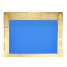 Plataforma dourada 43*33.5 CM da manuten&ccedil;&atilde;o do microsc&oacute;pio da liga de alum&iacute;nio TE-507