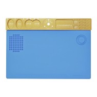 Plataforma dourada 33*23.5 CM da manuten&ccedil;&atilde;o do microsc&oacute;pio da liga de alum&iacute;nio TE-704