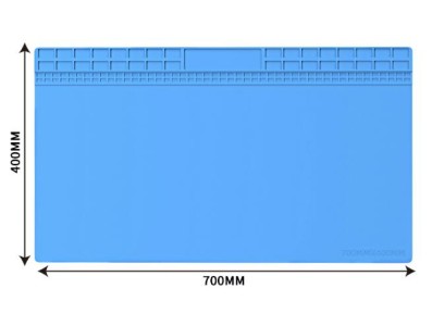 Azul 70*40 cm bancada de reparo eletr&ocirc;nico do telefone m&oacute;vel almofada de isolamento t&eacute;rmico de silicone... - Imagem 1