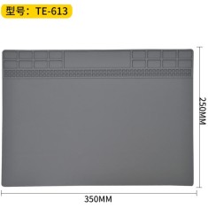 Almofada de isolamento t&eacute;rmico de silicone resistente a altas temperaturas 35*25 cm cinza TE-613 para...
