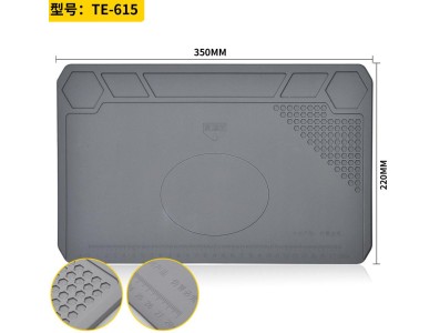 Almofada de isolamento t&eacute;rmico de silicone resistente a altas temperaturas, bancada de reparo eletr&ocirc;nico... - Imagem 1