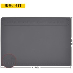 Cinza TE-617 Bancada de reparo eletr&ocirc;nico de telefone celular Almofada de isolamento t&eacute;rmico de silicone...