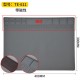 Almofada de isolamento t&eacute;rmico de silicone resistente a altas temperaturas com magn&eacute;tico 40*30 cm cinza... - Thumb 1