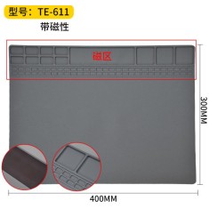 Almofada de isolamento t&eacute;rmico de silicone resistente a altas temperaturas com magn&eacute;tico 40*30 cm cinza...