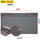 Almofada de isolamento t&eacute;rmico de silicone resistente a altas temperaturas com magn&eacute;tico 38*21 cm cinza... - Thumb 1