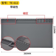 Almofada de isolamento t&eacute;rmico de silicone resistente a altas temperaturas com magn&eacute;tico 38*21 cm cinza...