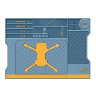 Almofada de trabalho azul TE-619 PVC Drone 36,5 * 51,5 CM