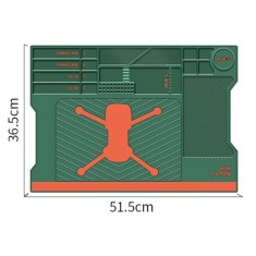 Almofada de trabalho verde TE-619 PVC Drone 36,5 * 51,5 CM