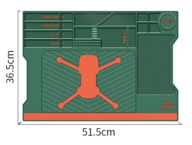 Almofada de trabalho verde TE-619 PVC Drone 36,5 * 51,5 CM - Imagem 1