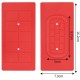 Almofada de silicone separadora de drone TE-701 vermelha 16,2 * 7,9 cm - Thumb 1