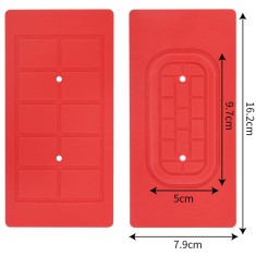 Almofada de silicone separadora de drone TE-701 vermelha 16,2 * 7,9 cm