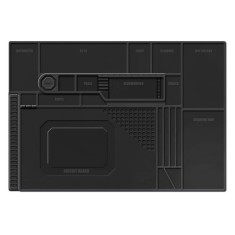 Preto TE-702 Bancada de reparo eletr&ocirc;nico de telefone celular Almofada de isolamento t&eacute;rmico de silicone...
