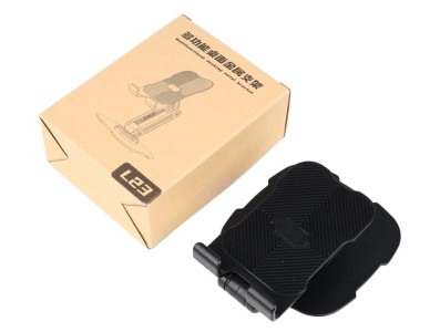 Suporte multifuncional preto do telefone m&oacute;vel do suporte do metal do desktop L23 - Imagem 1