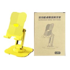 Suporte multifuncional amarelo do telefone m&oacute;vel do suporte do metal do Desktop L23