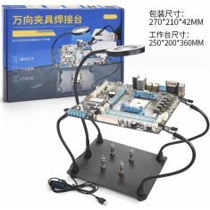Placa magn&eacute;tica PCB TE-808 （presilha Auxiliar 4PCS + Lupa LED）