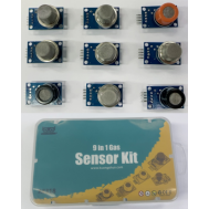 Kit Educacional de Sensores de G&aacute;s 9 em 1