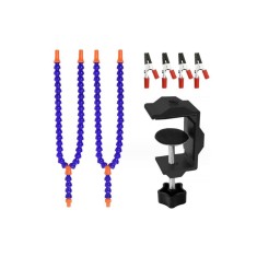 Bra&ccedil;os flex&iacute;veis de soldagem PCB multifuncional azul (2 furos 4 bra&ccedil;os)