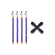 Bra&ccedil;os flex&iacute;veis de soldagem PCB multifuncional azul (4 furos 4 bra&ccedil;os) - Thumb 1