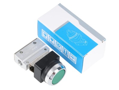 V&aacute;lvula Bot&atilde;o de cabe&ccedil;a plana de mec&acirc;nica pneum&aacute;tica MOV-03 A - Imagem 1