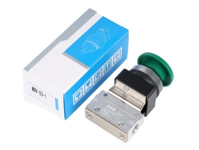 V&aacute;lvula Mec&acirc;nica Pneum&aacute;tica Bot&atilde;o C&iacute;rculo Grande MOV-03-1 - Imagem 1