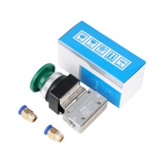 V&aacute;lvula Mec&acirc;nica Pneum&aacute;tica Bot&atilde;o C&iacute;rculo Grande MOV-03-1+6 mm