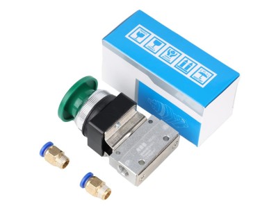 V&aacute;lvula Mec&acirc;nica Pneum&aacute;tica Bot&atilde;o C&iacute;rculo Grande MOV-03-1+6 mm - Imagem 1