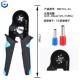 Alicate de crimpagem de terminal tubular HSC8 6-4 A Preto+Ciano - Thumb 1