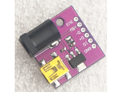 M&oacute;dulo CJMCU-MINI com conector USB 5V e soquete DC com AMS1117-3.3V - Imagem 1