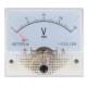 Medidor 85C1-V DC Ponteiro Volt&iacute;metro 0-20 V Tamanho: 64*56 mm - Thumb 1