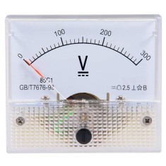 Volt&iacute;metro 85C1-V DC Ponteiro Mete 0-300 V Tamanho: 64*56 mm