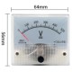 Volt&iacute;metro 85C1-V DC Ponteiro Mete 0-500 V Tamanho: 64*56 mm - Thumb 1